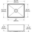 Elkay Black 33 x 22 in. No Hole Composite Double Bowl Drop-in Kitchen Sink 