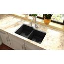 Elkay Black 33 x 20-1/2 in. No Hole Composite Double Bowl Undermount Kitchen Sink 