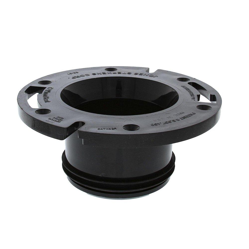 Jones Stephens Black 4 in. ABS Closet Flange 