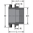 Grey Spigot x FPT Sewer Clean-Out and SDR 35 PVC Adapter 