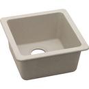E-Granite Single Bowl Dual/Universal Mount Bar Sink Bisque