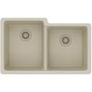Elkay Bisque 33 x 20-1/2 in. No Hole Composite Double Bowl Undermount Kitchen Sink 