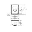 Elkay Bisque 33 x 20-1/2 in. No Hole Composite Double Bowl Undermount Kitchen Sink 