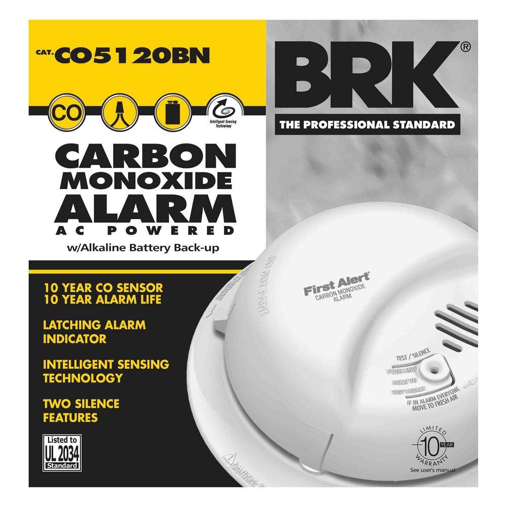 BRK Electronics White Carbon Monoxide Detector 