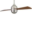 Ceiling Fan with Walnut or Cherry Reversible Blades in Satin Nickel