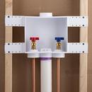 Oatey&reg; White 3-5/8 x 8-3/4 x 7-1/2 in. Washing Machine Supply Box 