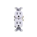 15A 125V Duplex Receptacle in White