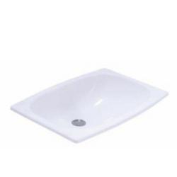 20-3/16 in. Drop-in Rectangular Vitreous China Bathroom Sink in White