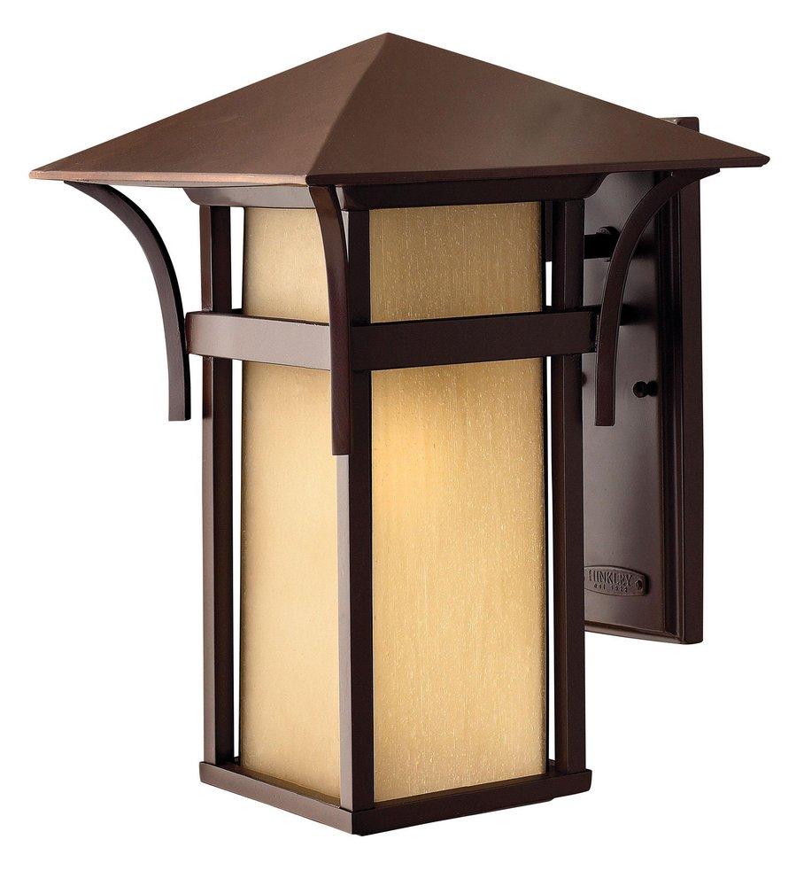 Hinkley Anchor Bronze 11 in. 100W 1-Light Medium E-26 Wall Lantern 
