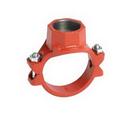 1-1/4 x 1-1/4 x 1 in. NPT Electroplated Zinc Ductile Iron Mechanical Branch Tee
