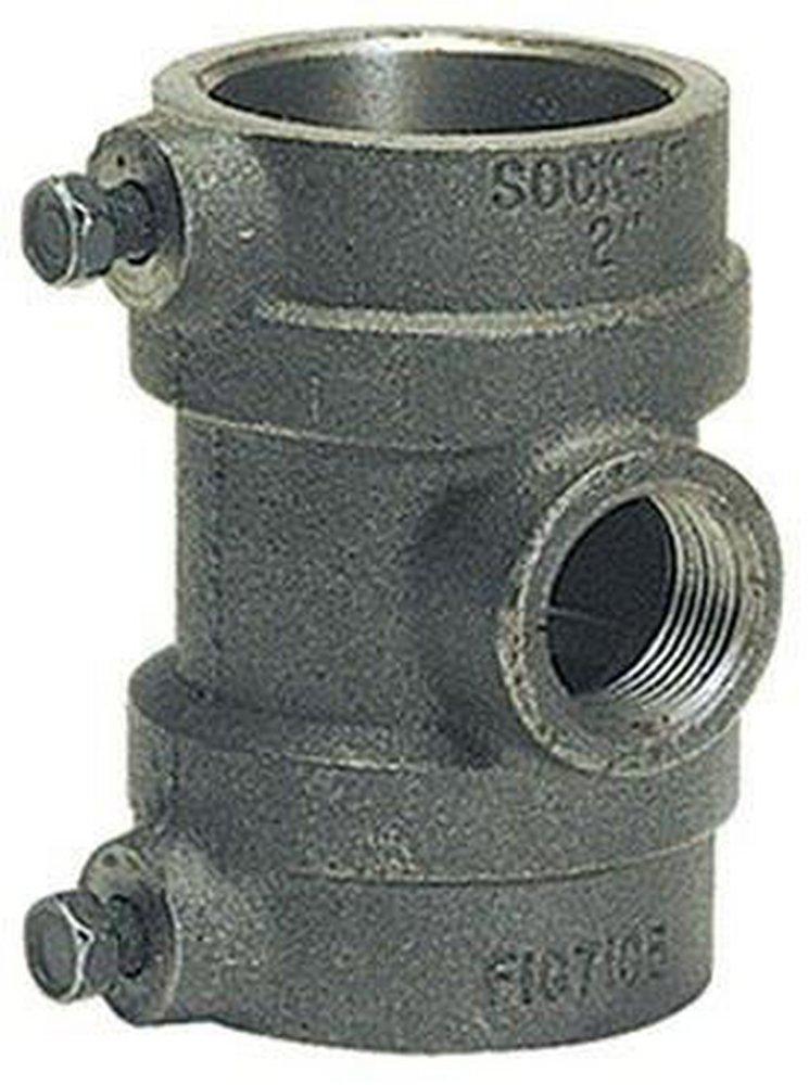 Gruvlok Socket Weld x Socket Weld x NPT Cast Iron Tee 