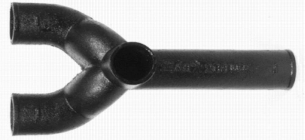Black Spigot Cast Iron Vented Tub Wye 