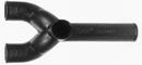 Black Spigot Cast Iron Vented Tub Wye 
