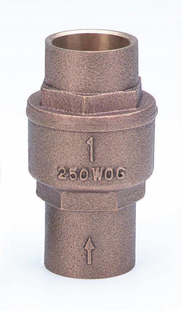 Milwaukee Valve Cast Bronze Solder Spring Check Valve 