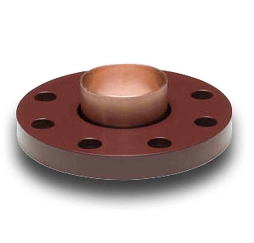 Flanged x Sweat Copper Plated Steel Flange Adapter 
