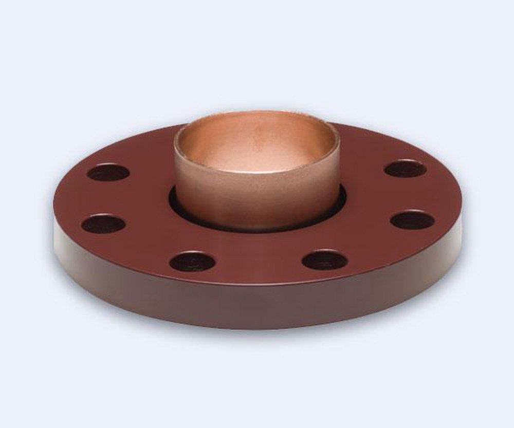 Flanged x Sweat Copper Plated Steel Flange Adapter 