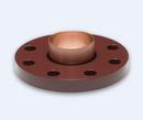 4 in. Flanged x Sweat Copper Plated Steel Flange Adapter
