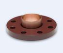 Flanged x Sweat Copper Plated Steel Flange Adapter 