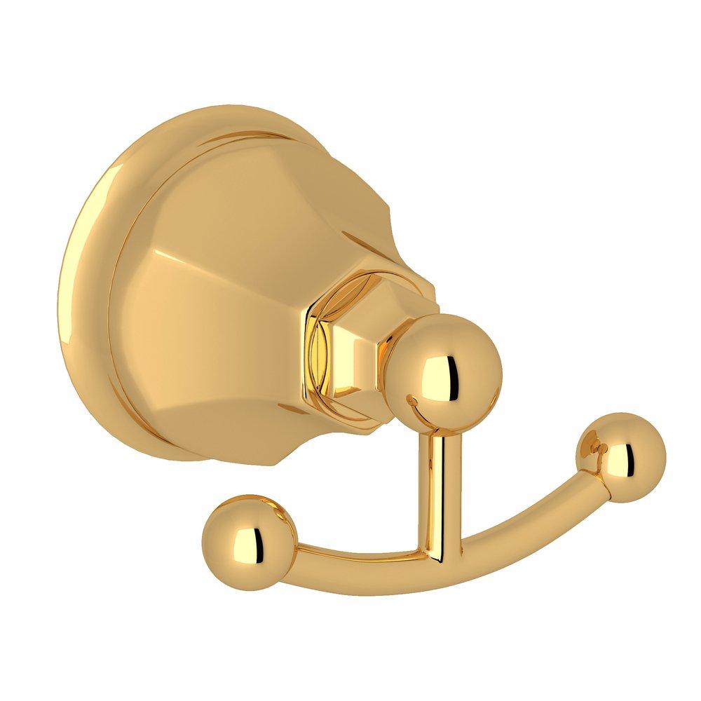 ROHL&reg; Inca Brass Double ROBE HOOK *PALLAD Inca Brass 