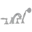 Two Handle Roman Tub Faucet with Handshower in Polished Chrome