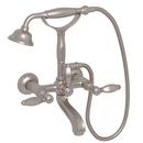 ROHL&reg; Satin Nickel Two Handle Wall Mount Filler 