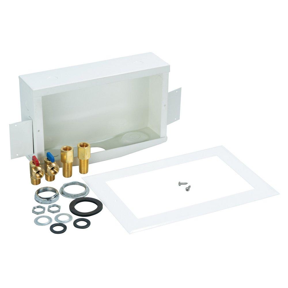 Guy Gray™ White 3 x 14 x 9-1/4 in. Washing Machine MIP or Sweat Supply Box 