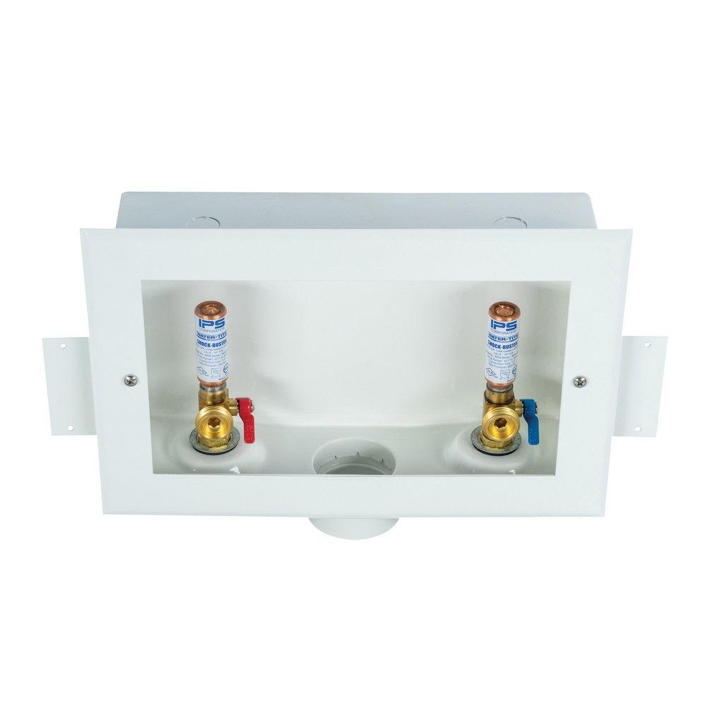 Guy Gray™ White 3 x 14 x 9-1/4 in. Washing Machine MIP or Sweat Supply Box 