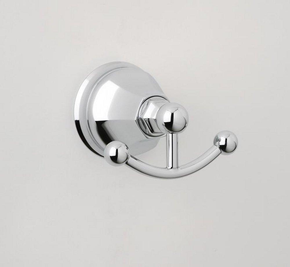 ROHL Palladian Wall Mount Double Robe Hook - Polished Nickel