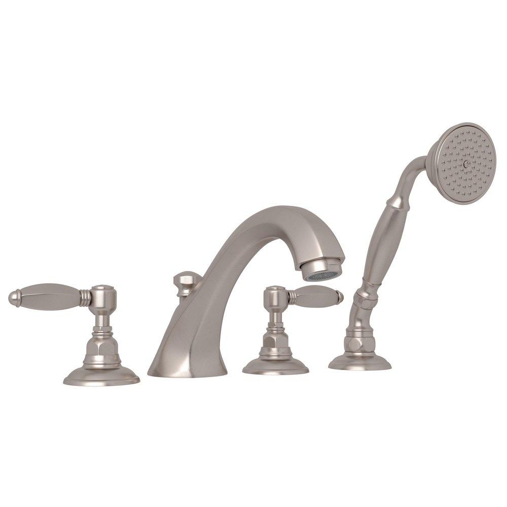ROHL&reg; Satin Nickel Two Handle Roman Tub Faucet 