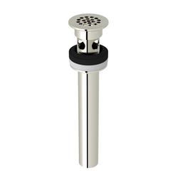 Grid Drain Slot with Overflow Holes Polished Nickel