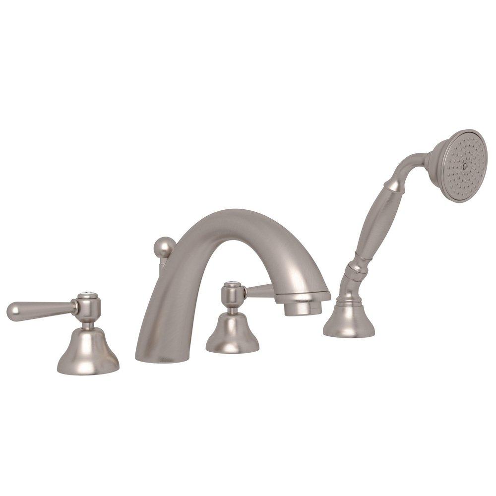 ROHL&reg; Satin Nickel Two Handle Roman Tub Faucet 