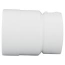 White PVC DWV x Cast Iron Hub Adapter 