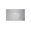 Fairmont Designs White Carrera 37 in x 22-1/4 in Single Bowl Marble and Granite Vanity Top 