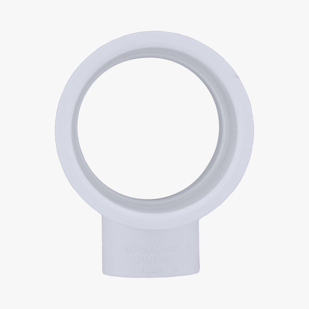 White PVC Schedule 40 Tee 