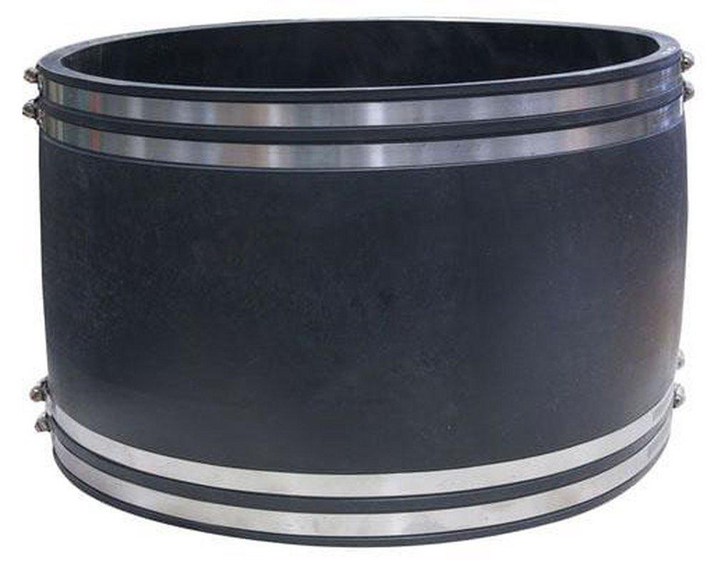 Fernco Clamp Plastic Coupling with Stainless Steel Band 