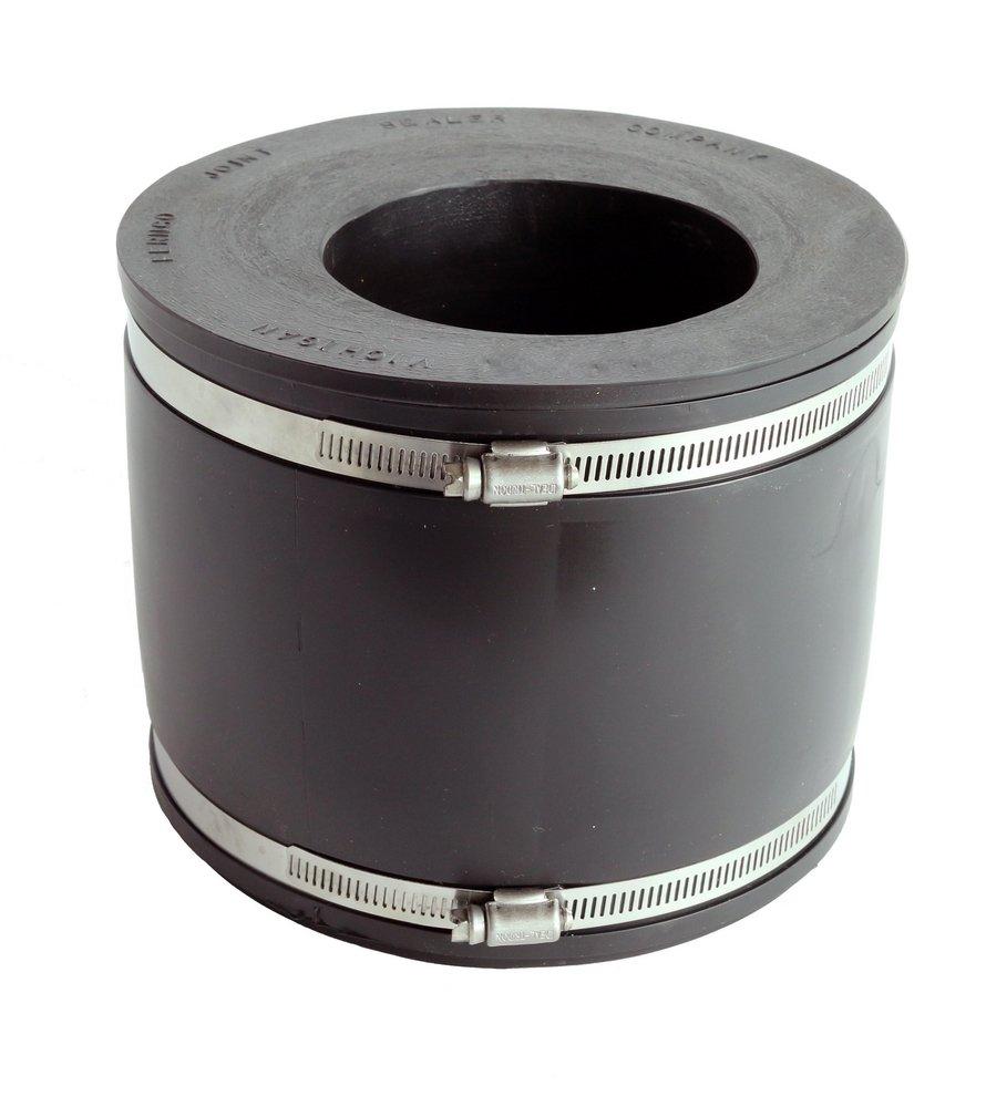 Fernco Cast Iron or Plastic 4.3# Reducing and Eccentric PVC Flexible Coupling 