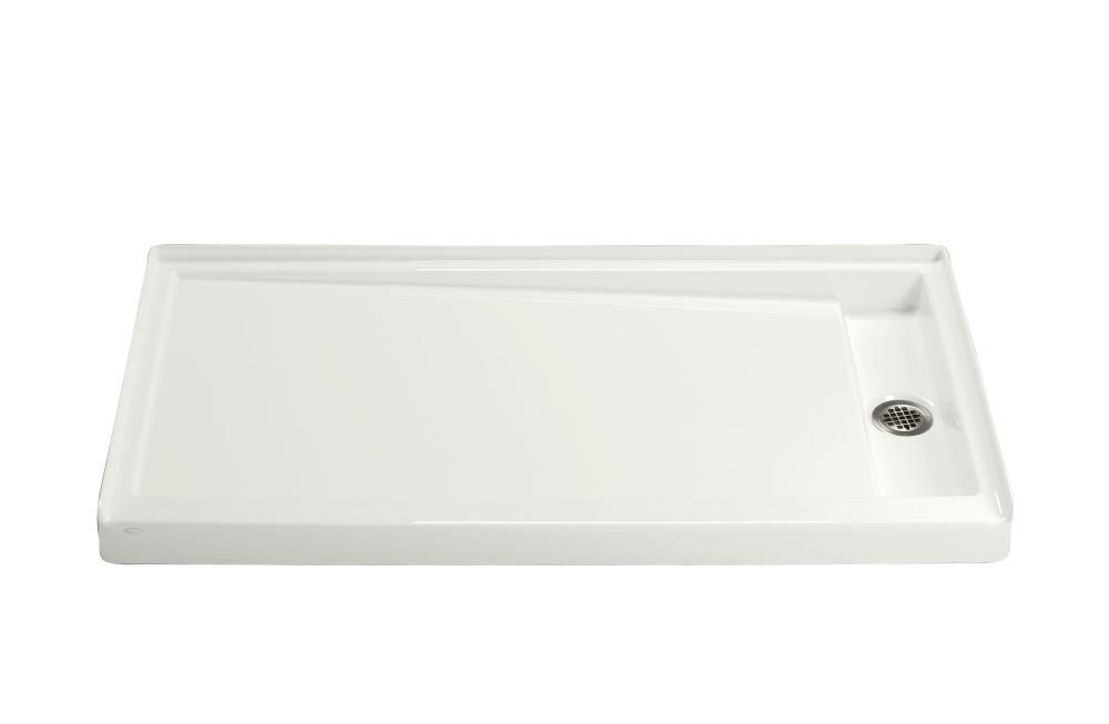KOHLER White 60 in. Rectangle Shower Base 