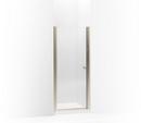 65-1/2 x 31-1/2 in. Pivot Shower Door with Falling Lines Glass in Anodized Brushed Bronze