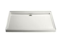 60 in. x 42 in. Shower Base with Center Drain in White