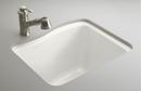 KOHLER White 25 x 22 in. Undermount Laundry Sink 