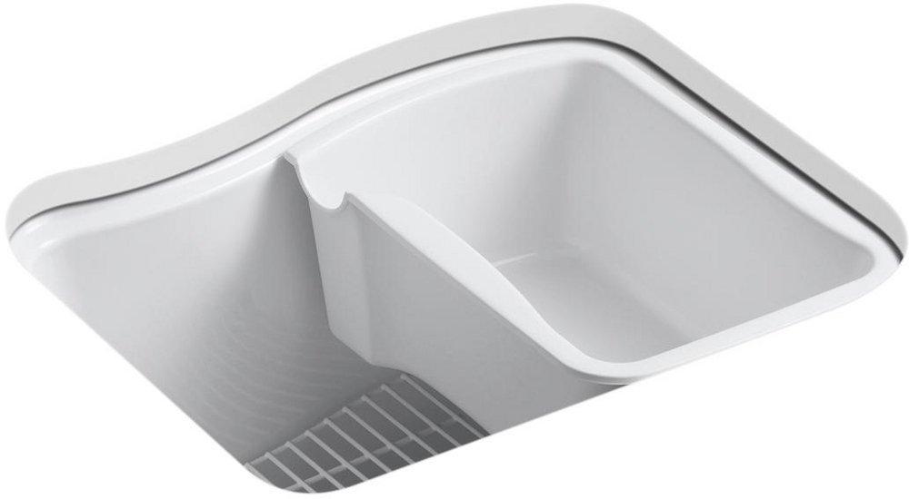 KOHLER White 25 x 22 in. Undermount Laundry Sink 