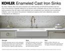 KOHLER White 25 x 22 in. Undermount Laundry Sink 