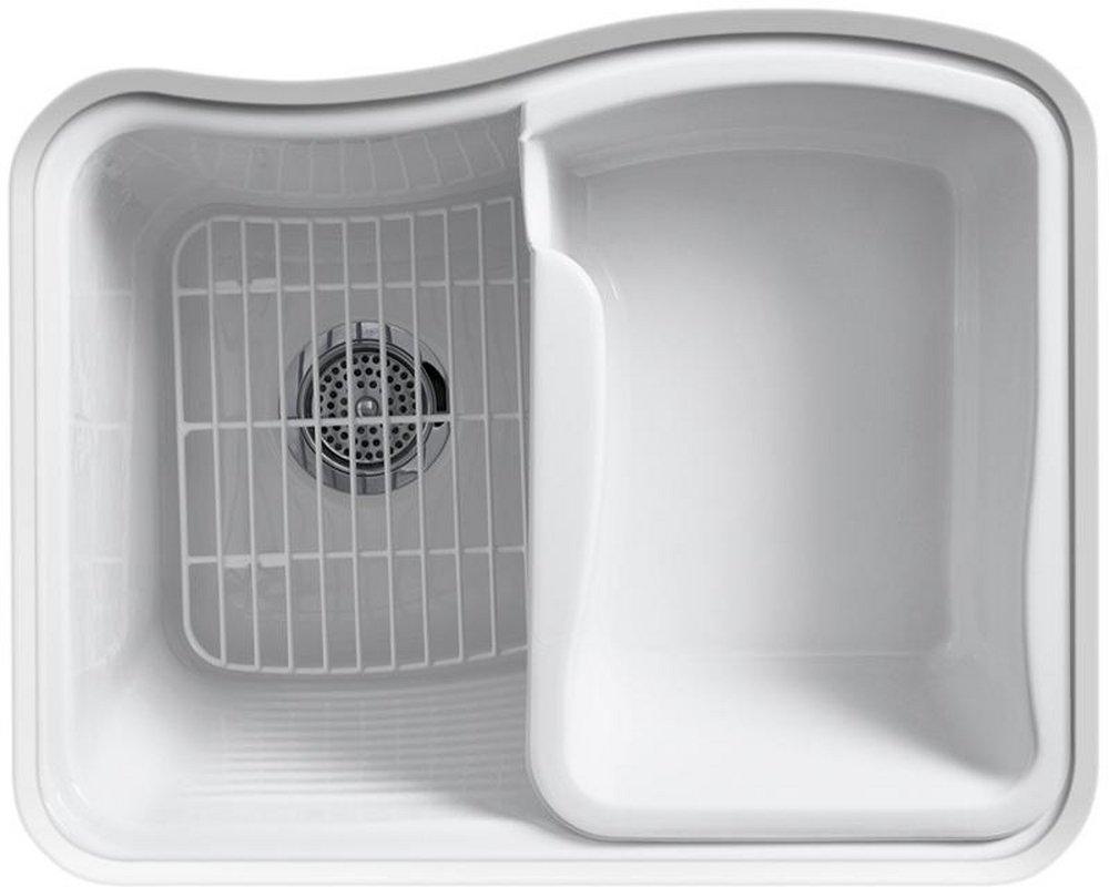 KOHLER White 25 x 22 in. Undermount Laundry Sink 