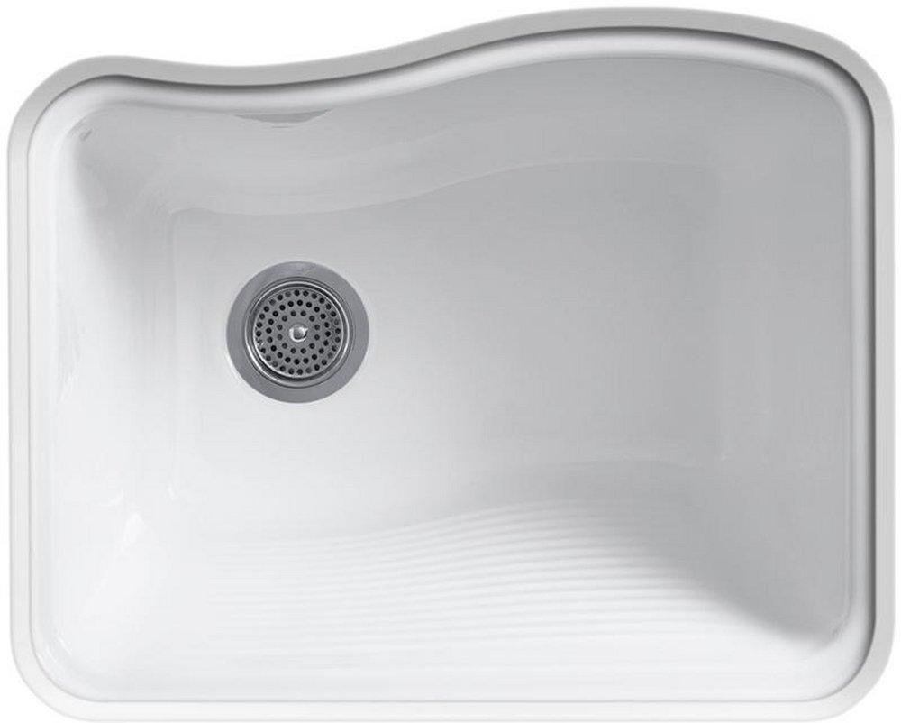 KOHLER White 25 x 22 in. Undermount Laundry Sink 