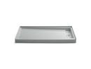 60 in. Rectangle Shower Base in Ice Grey