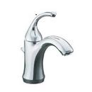 Bathroom Sink Faucet with Single Lever Handle and Plastic Pop-Up Drain in Polished Chrome