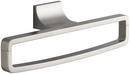 KOHLER Vibrant&reg; Brushed Nickel Rectangular Closed Towel Ring 