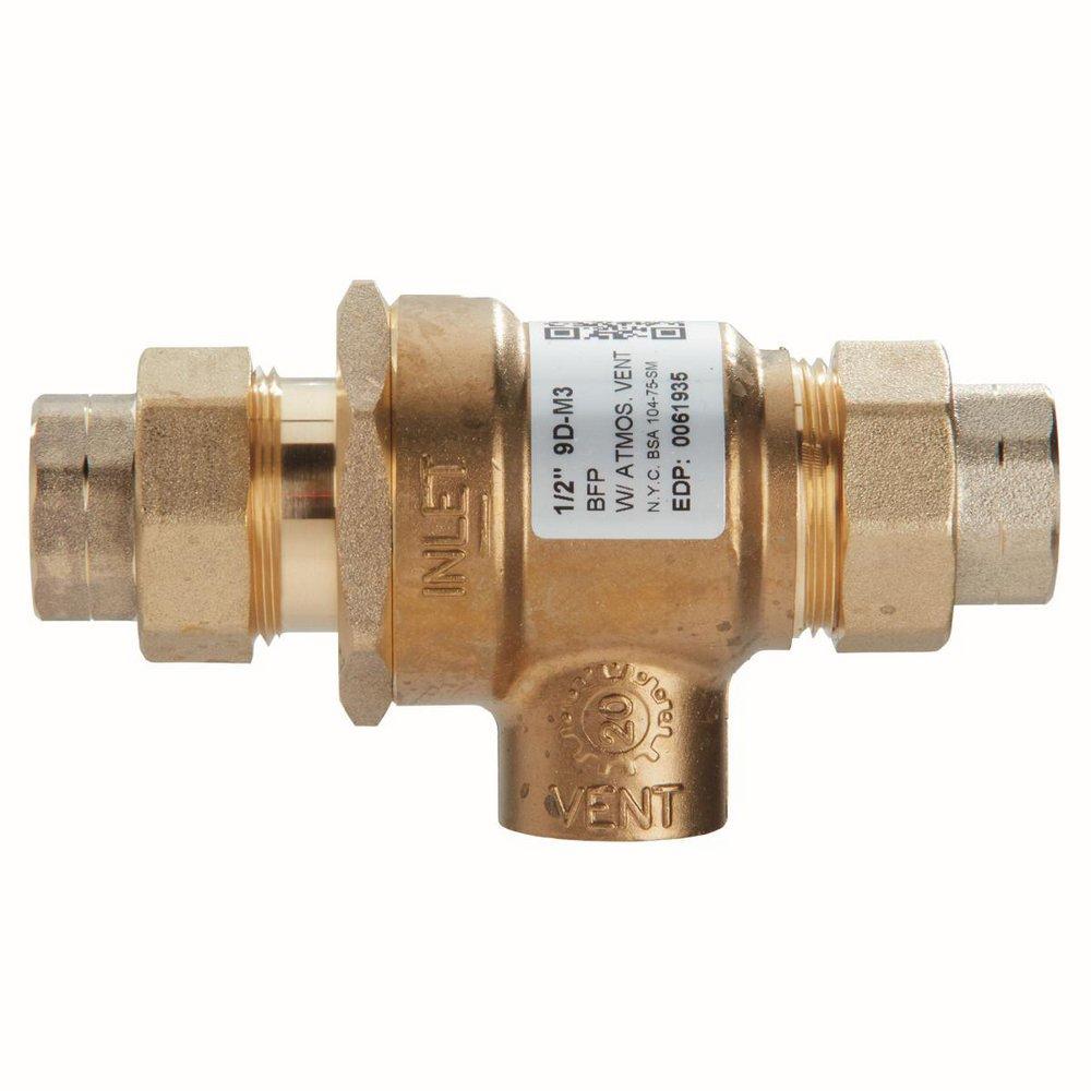 Watts Brass Bronze Union FNPT x Union Backflow Preventer 