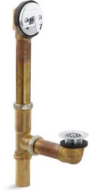 16 in. Brass Trip Lever Drain in Polished Chrome