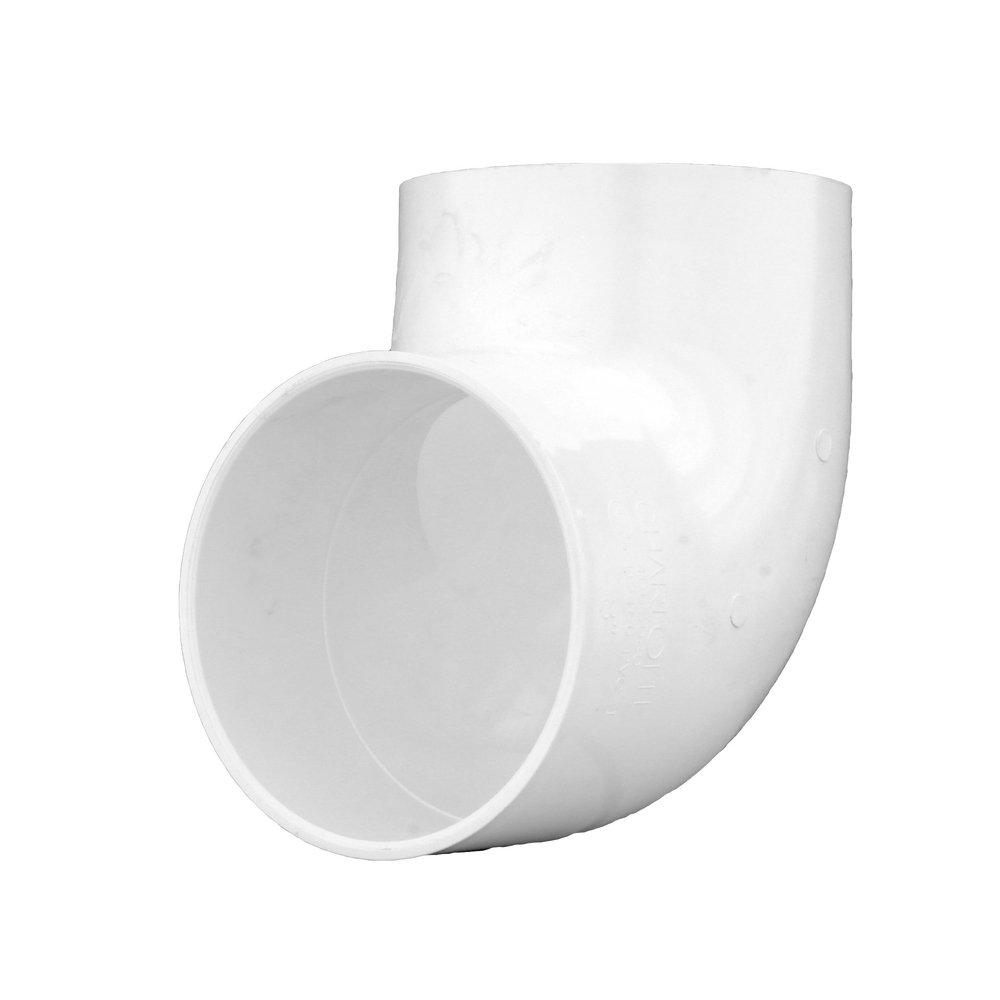 White PVC DWV 90&deg; Vent Elbow 